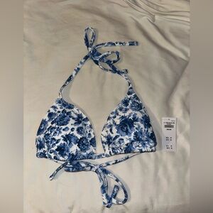 Floral bikini top